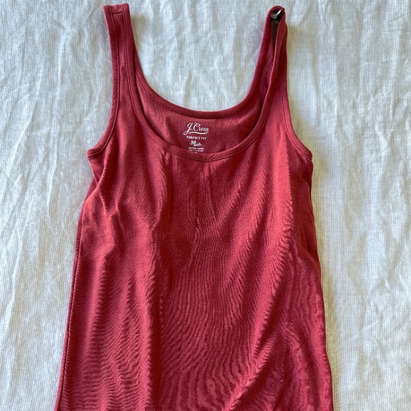 Jcrew Perfect Fit Tank Top, XS, Red - Picture 1 of 4